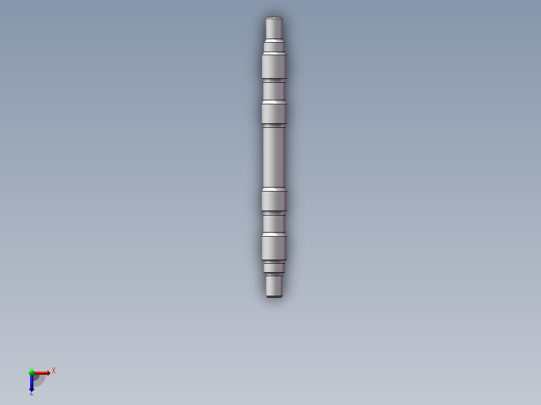 空心车轴加工工艺规程俯视图