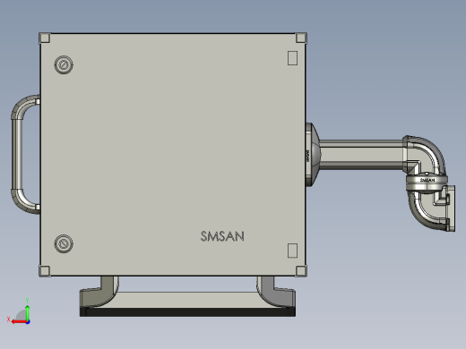 悬臂控制操控箱键盘支架-L2-墙座-固定底座-200后视缩略图