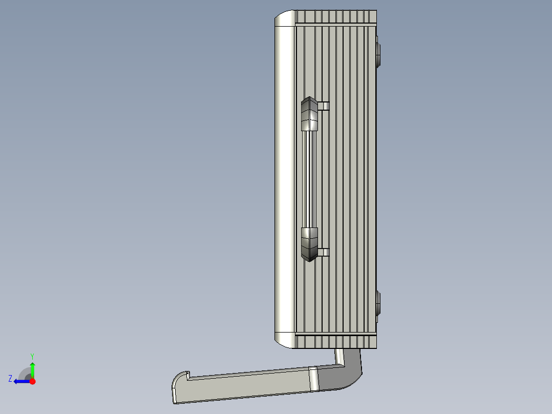 悬臂控制操控箱键盘支架-L2-墙座-固定底座-200右视图