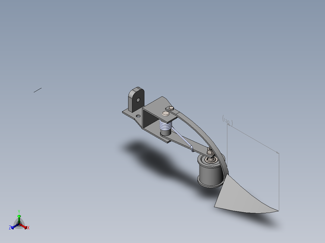 收割机正等轴测图