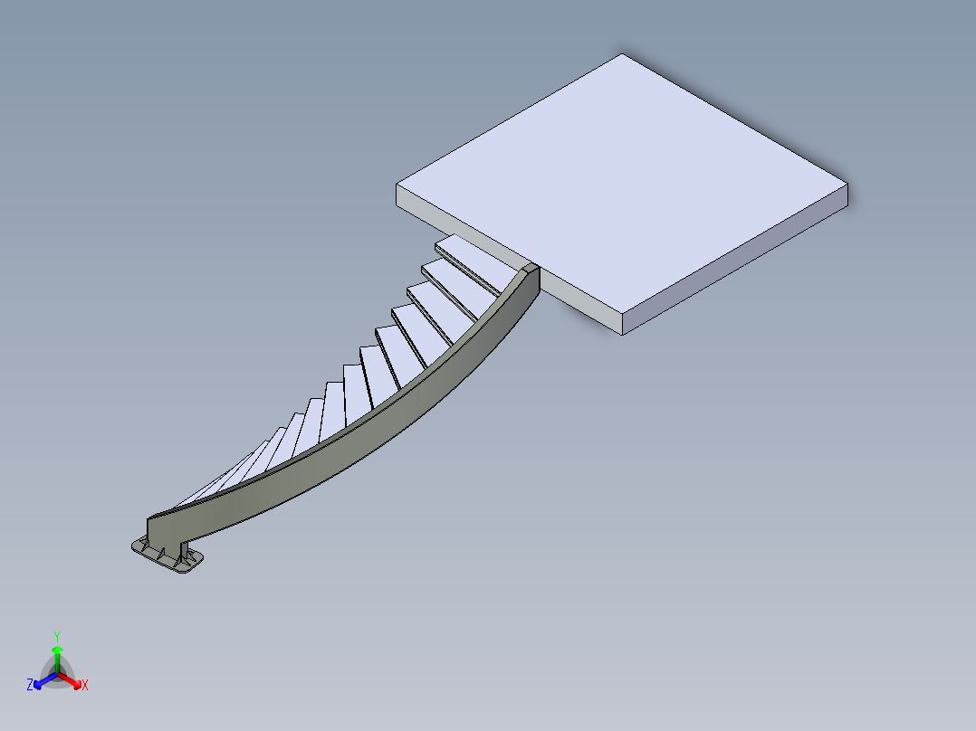 楼梯正等轴测图