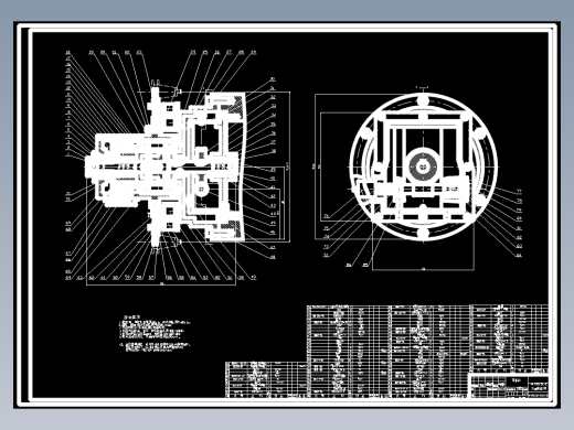 数控车削中心主轴箱及自驱动刀架的设计8张CAD图