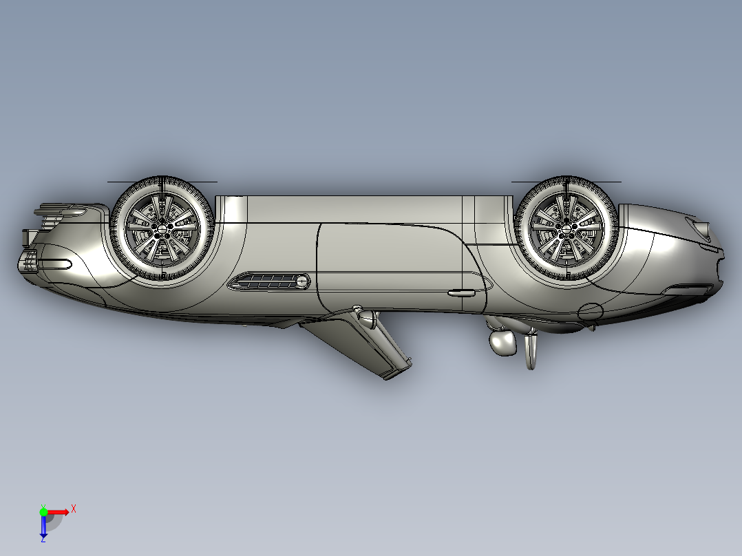 汽车车身 (70)俯视图