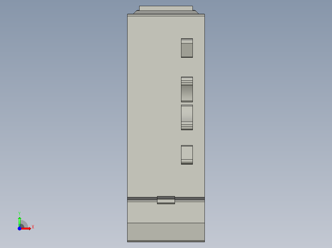 基恩士PX-10(P)_kc图纸模型前视图