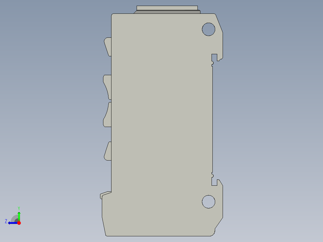 基恩士PX-10(P)_kc图纸模型右视图