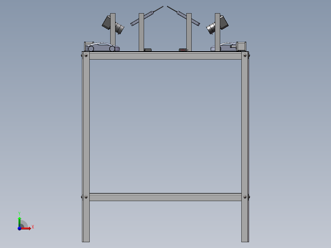 高速收费口示意模型前视图