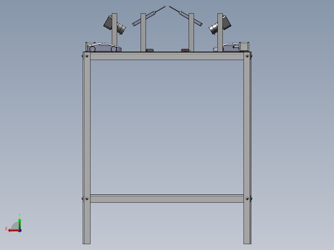 高速收费口示意模型后视图
