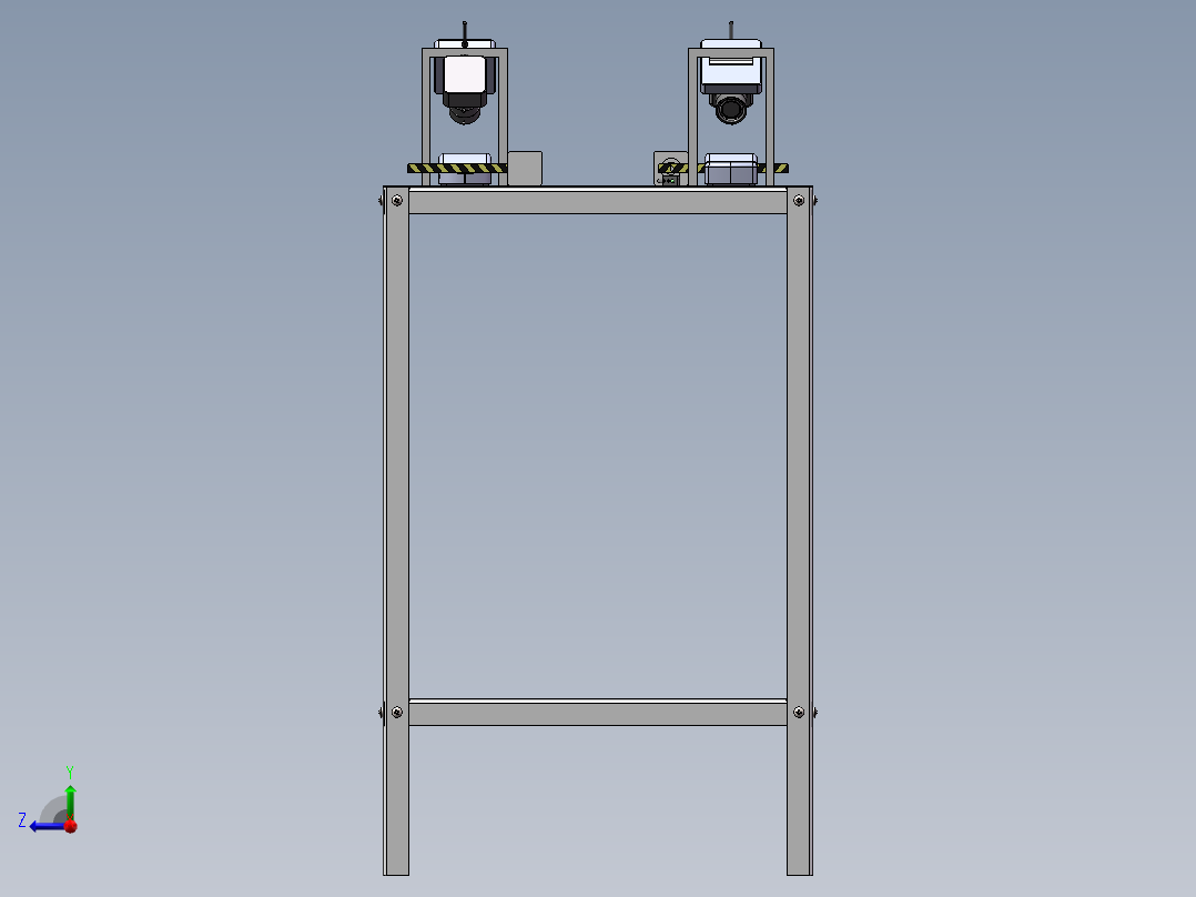 高速收费口示意模型右视图