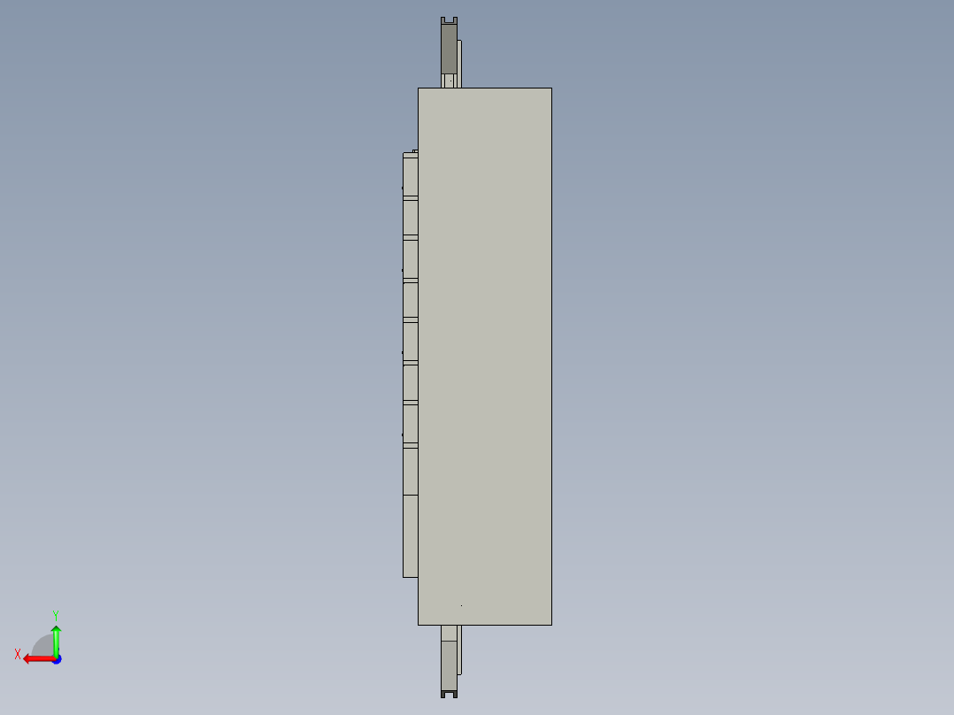 探针安装器后视图
