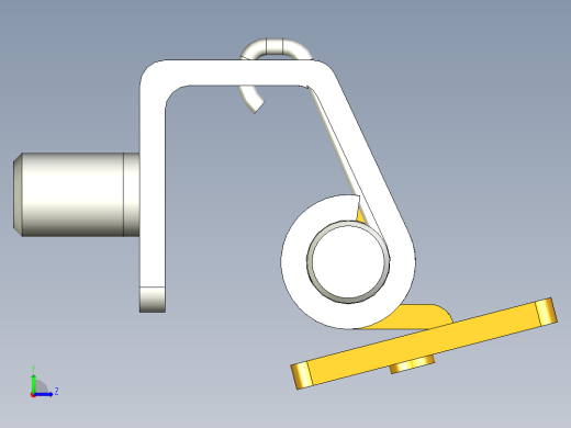 隱藏式鉸鏈(B)5570-3D多系列多零件图纸模型左视缩略图