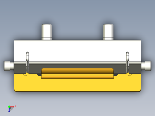 隱藏式鉸鏈(B)5570-3D多系列多零件图纸模型俯视缩略图