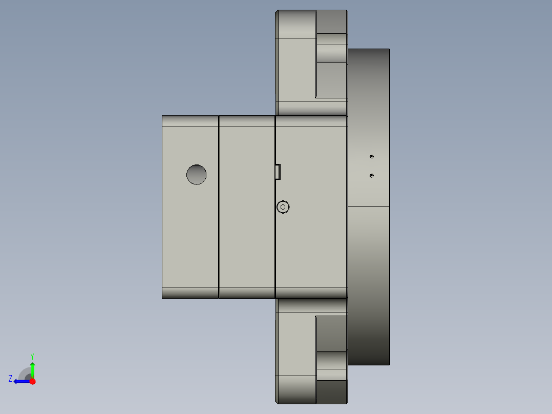 中空旋转平台KFN280-10模型（22-110-145-M8）-12右视图