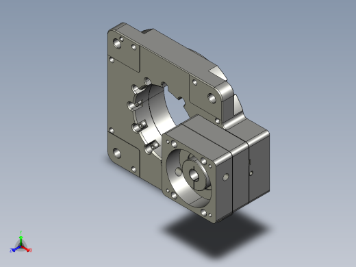 中空旋转平台KFN280-10模型（22-110-145-M8）-12正等轴测缩略图
