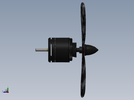sunnysky 1000kv电动机带螺旋桨右视缩略图
