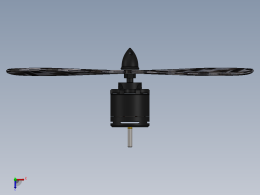 sunnysky 1000kv电动机带螺旋桨俯视缩略图