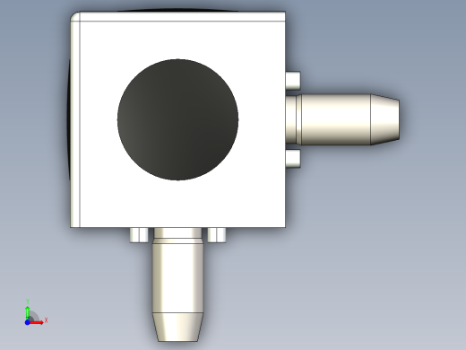 型材-BR 3D 45X45 CUBIC CONNECTOR KJN524480前视缩略图