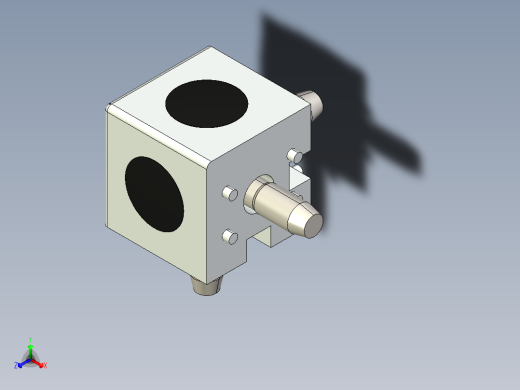 型材-BR 3D 45X45 CUBIC CONNECTOR KJN524480正等轴测缩略图