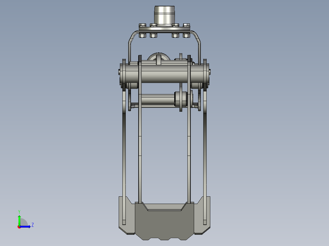 机械爪 3D图纸 (17)左视图