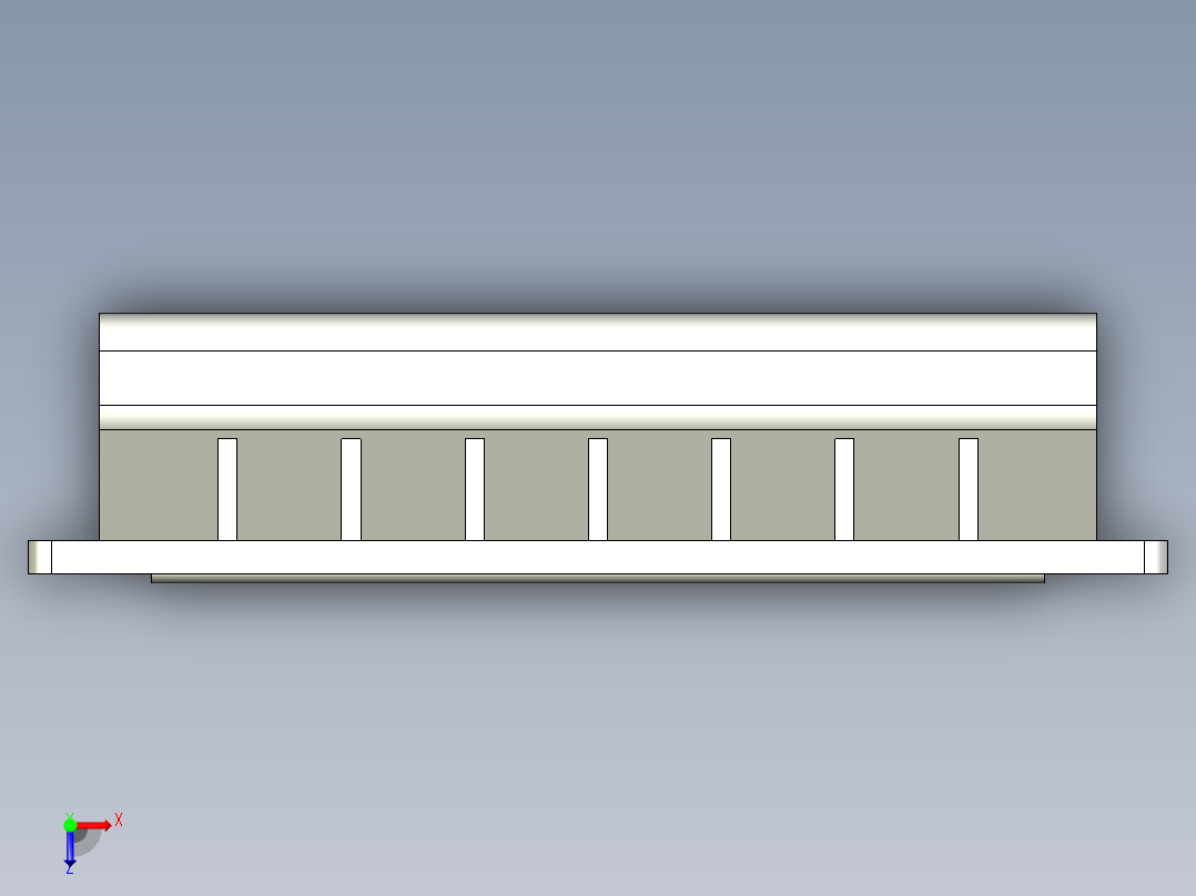 人體工學型把手EPR-SH,EPR,F-SH-3D多系列多零件图纸模型俯视图