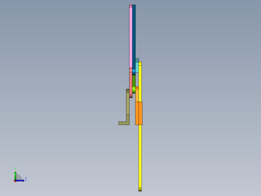 曲柄摇杆与正切机构串接左视缩略图