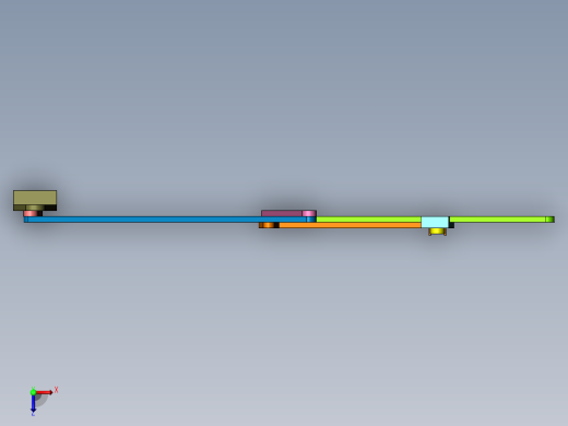曲柄摇杆与正切机构串接俯视缩略图