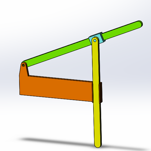 曲柄摇杆与正切机构串接