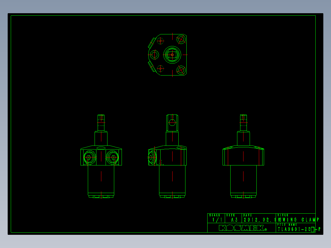 KOSMEKTLA0601-2Cx-P多系列多零件图纸模型