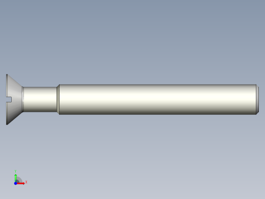 沉头螺钉-Screw_-M18-L150_120-30-3x3-40_-Countersunk_head.stp前视缩略图