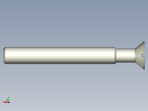 沉头螺钉-Screw_-M18-L150_120-30-3x3-40_-Countersunk_head.stp后视缩略图