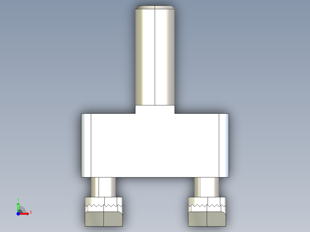 型材-BR 30X30 T-CONNECTOR KJN524476前视图