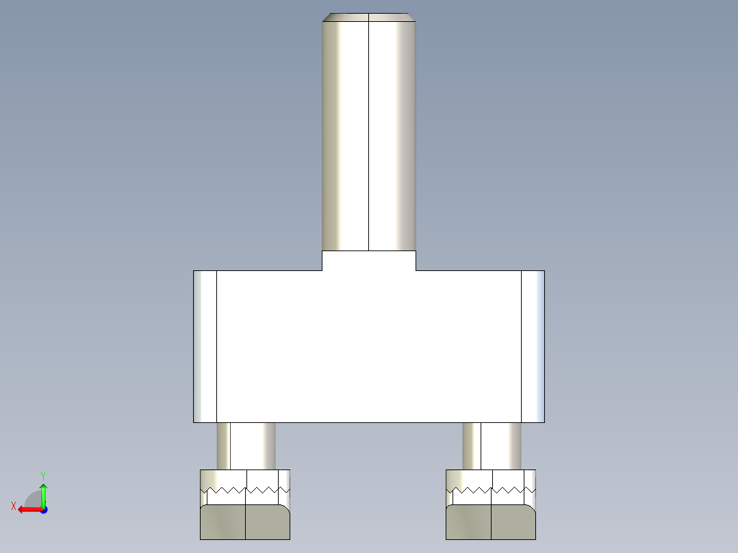 型材-BR 30X30 T-CONNECTOR KJN524476后视图