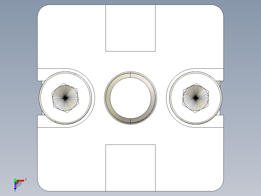 型材-BR 30X30 T-CONNECTOR KJN524476俯视图