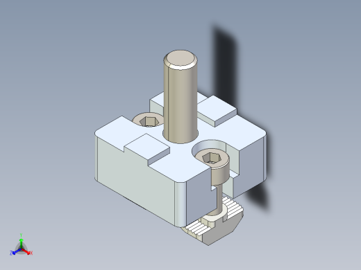 型材-BR 30X30 T-CONNECTOR KJN524476正等轴测缩略图