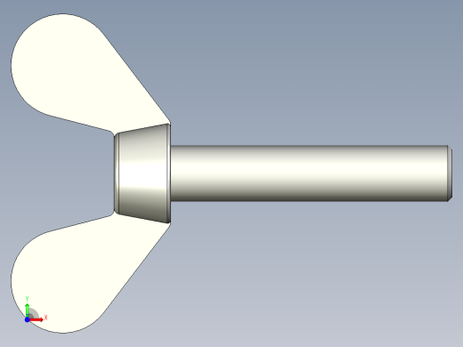 带耳螺钉-DIN_316_Wing_screws_6x0.75x30-27-11_33_2.3_17_6.stp前视缩略图
