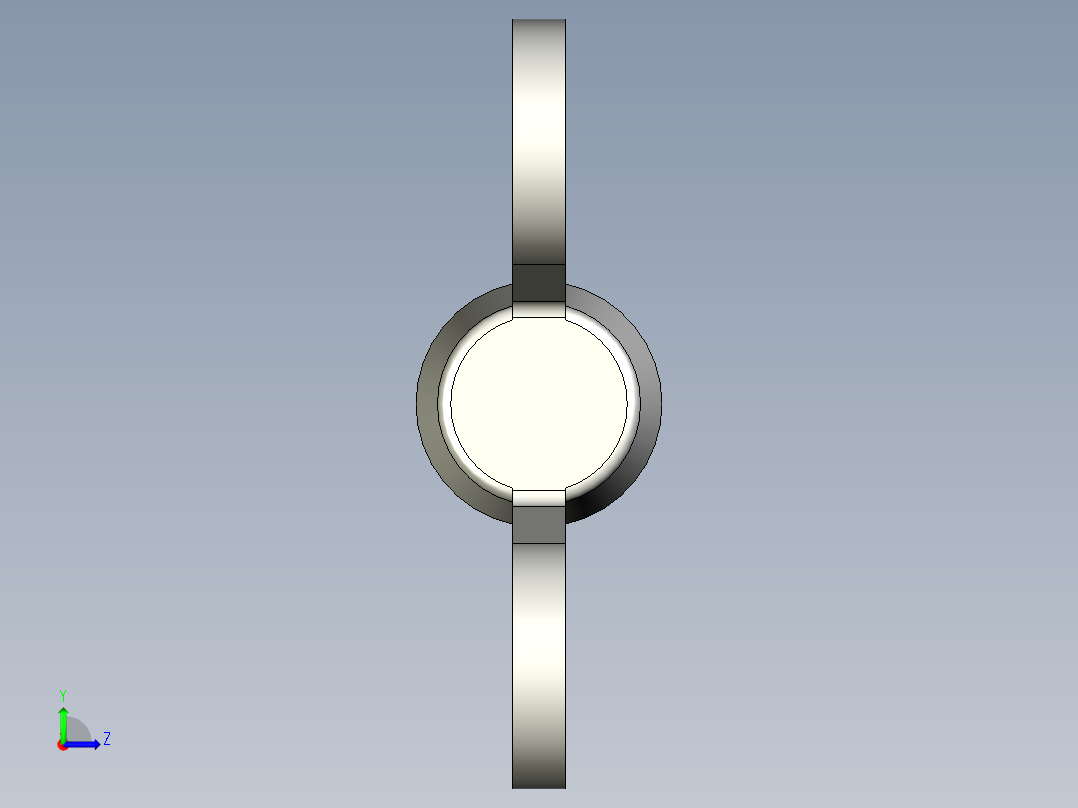 带耳螺钉-DIN_316_Wing_screws_6x0.75x30-27-11_33_2.3_17_6.stp左视图