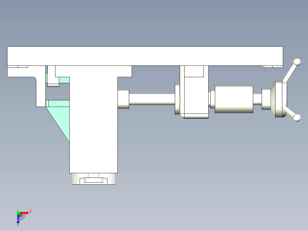 （拨叉831003加工工艺及钻φ22花键底孔夹具设计）含三维图+CAD图纸+说明书俯视图
