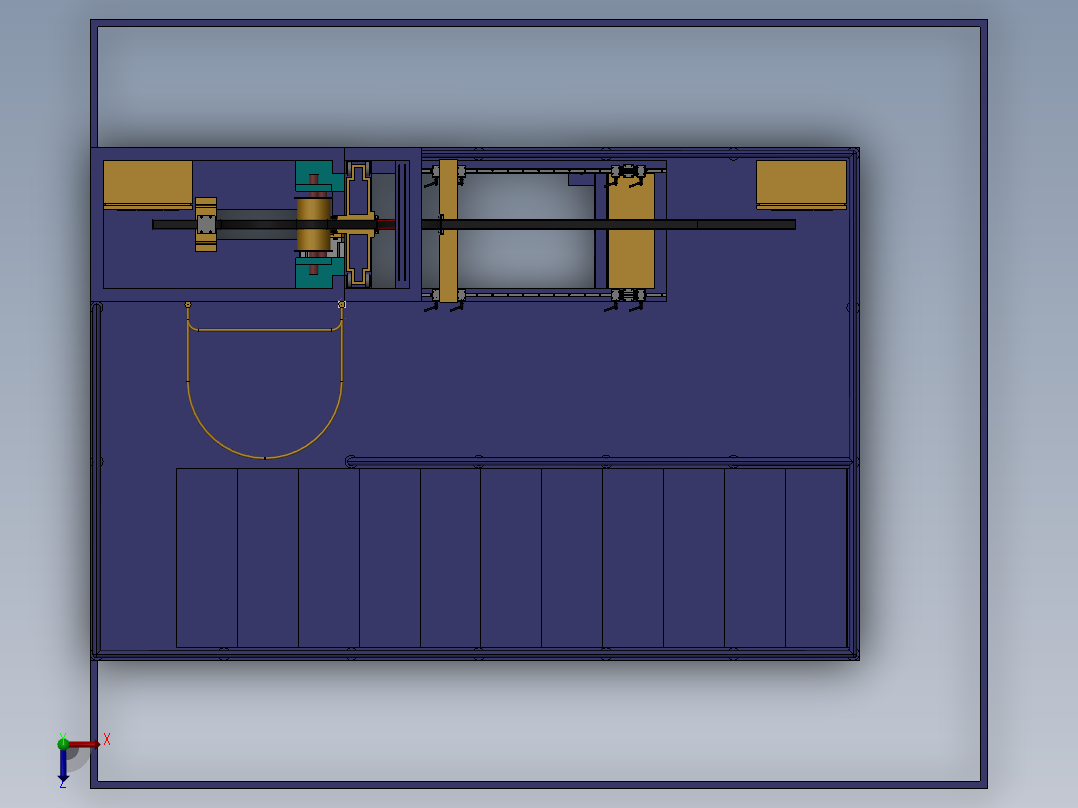 电缆测试机sw18可编辑俯视图