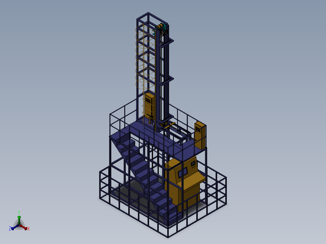 电缆测试机sw18可编辑正等轴测图