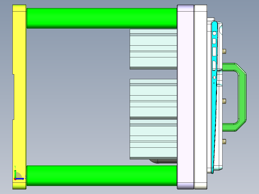 UX303-C-笔记本CNC工装夹具三维模型CNC1左视图