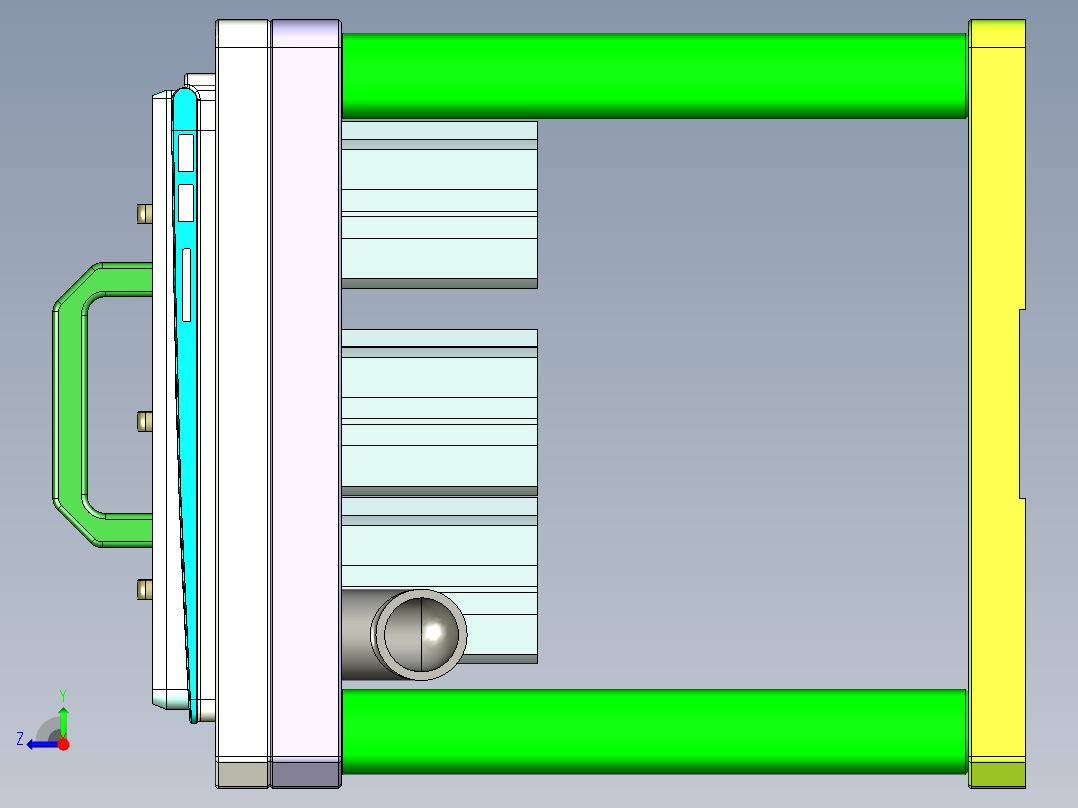 UX303-C-笔记本CNC工装夹具三维模型CNC1右视图