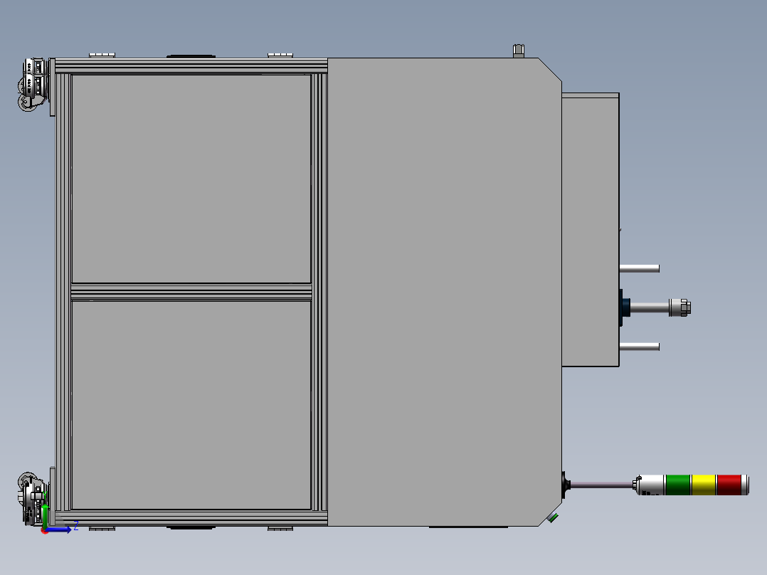 MBB80锁付检测设备sw16可编辑左视图