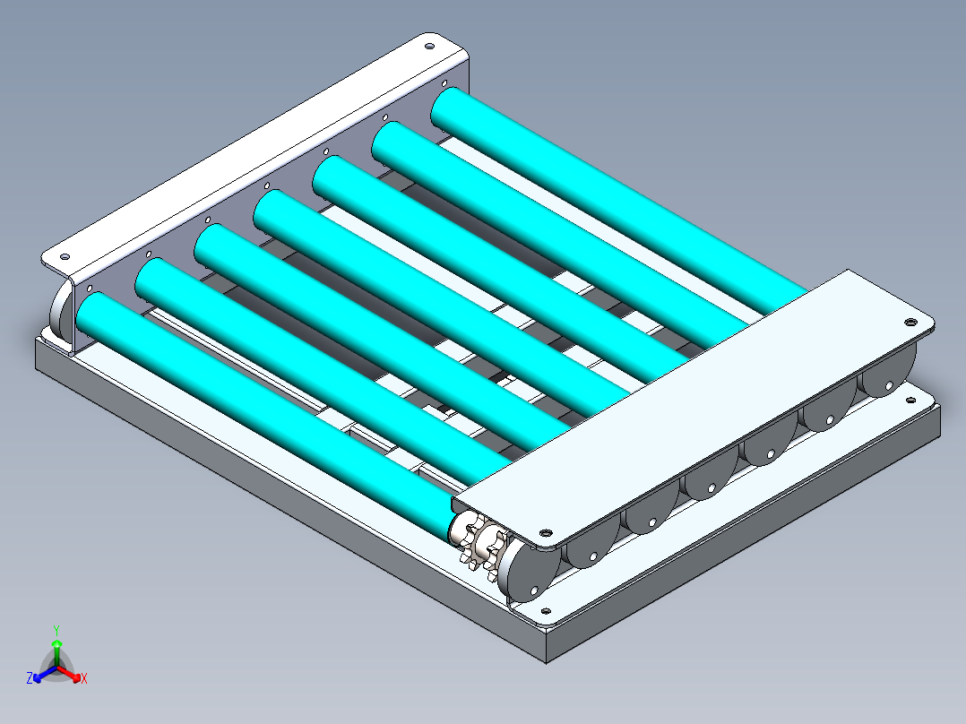 液体灌装机正等轴测图