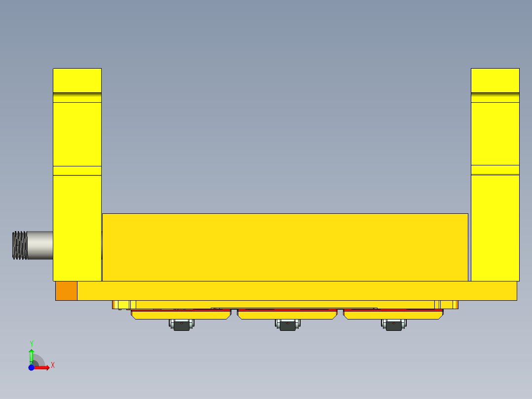 S5500-A-笔记本CNC工装夹具三维模型CNC2铣天线槽-200908前视图