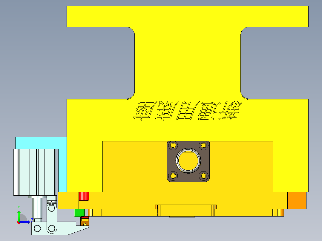 S5500-A-笔记本CNC工装夹具三维模型CNC2铣天线槽-200908左视图