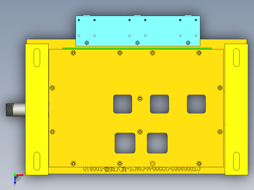 S5500-A-笔记本CNC工装夹具三维模型CNC2铣天线槽-200908俯视图