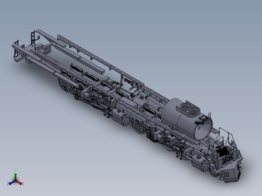 火车、动车、高铁(34)正等轴测图