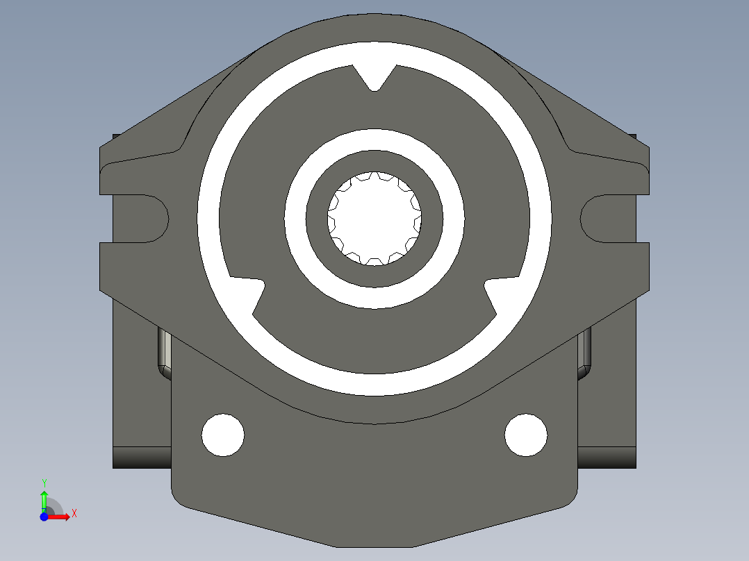CBHYG-F双联齿轮油泵CBHYG-F32-F5.5-ATΦ前视图