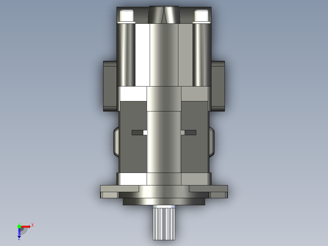 CBHYG-F双联齿轮油泵CBHYG-F32-F5.5-ATΦ俯视图