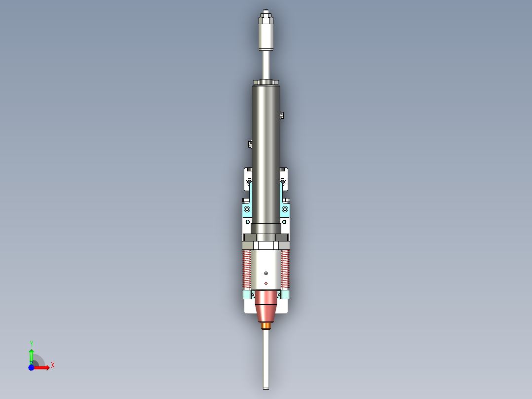 吸打螺丝锁付机构前视图