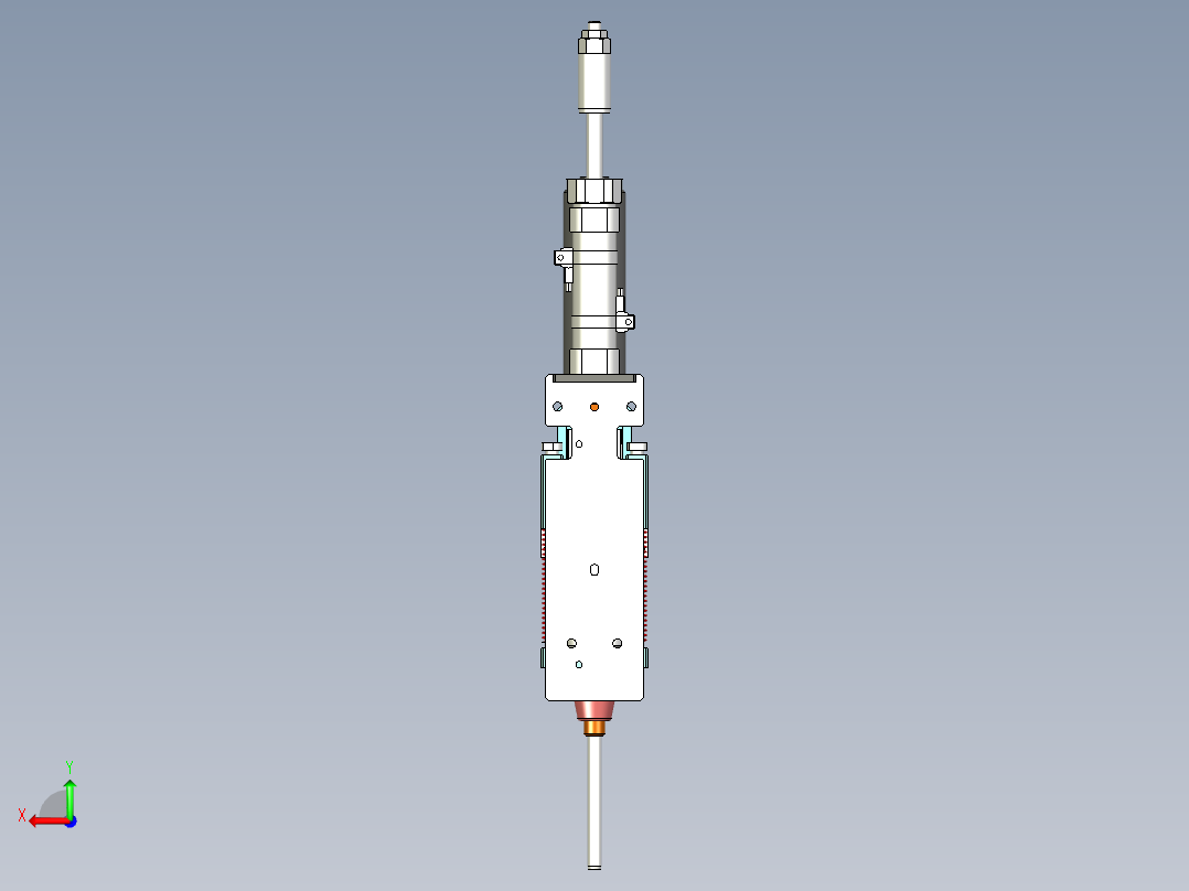 吸打螺丝锁付机构后视图